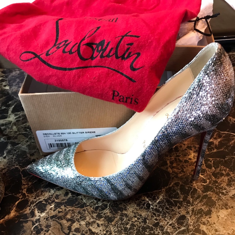 Decollete 544 100 Glitter Sirene size 37 Louboutin